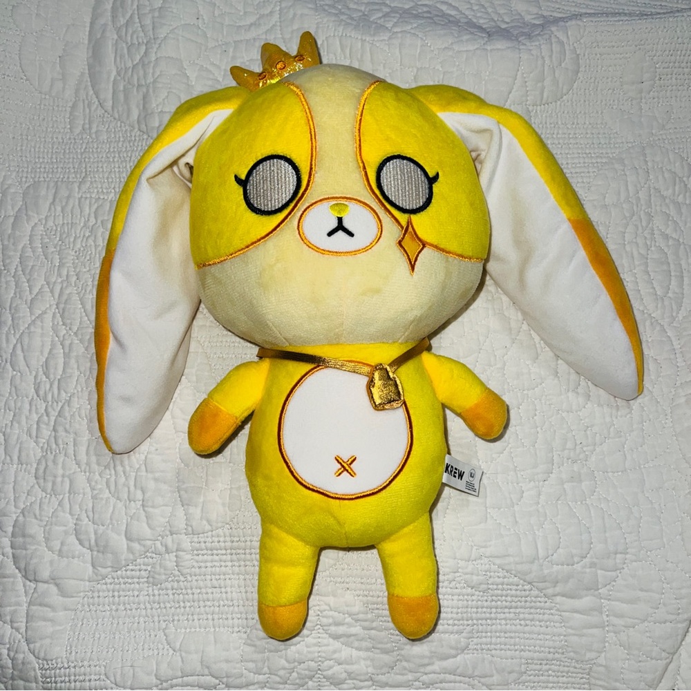Krew District Plush Gold teddy Itsfunneh YouTube merch